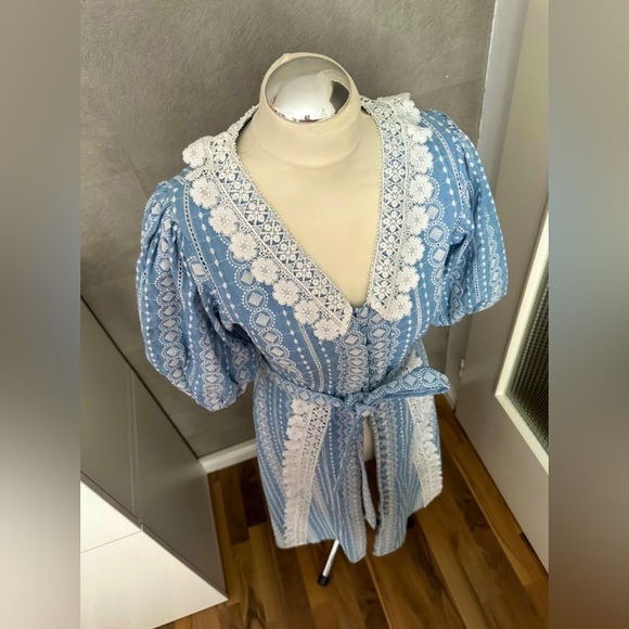 Maje Blue Raviana Midi Dress NWT - Picture 1 of 8